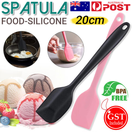 Up To 2x Silicone Spatula Non-stick Cream Spatula Cake Spatula Butter Scraper AU