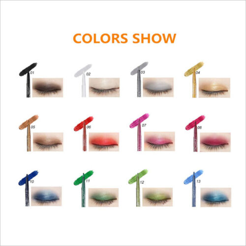 2Sets 24PCS Eyeliner Pencil 12 Color Cosmetic Makeup Pen Set Eye Shadow Glitter