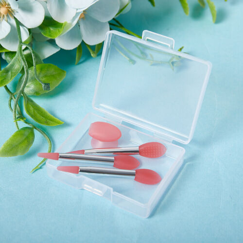 Silicone Lip Balms Lip Mask Brush with Sucker Dust Cover Makeup Applicator