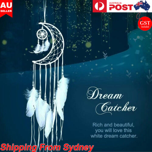 Moon Dream Catcher Decor Nordic Dreamcatcher Star Decor Home Garden Craft AUS