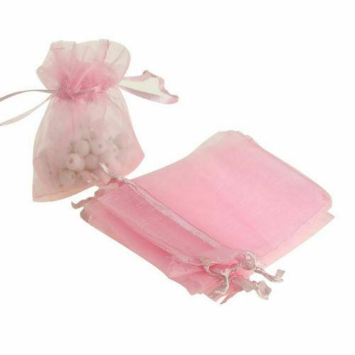 10/50 pcs Organza Bag Sheer Bags Jewellery Wedding Candy Packaging Beads Gift - Lets Party