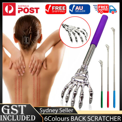 Extendable Back scratcher metal claw telescoping backscratcher massager extend - Lets Party