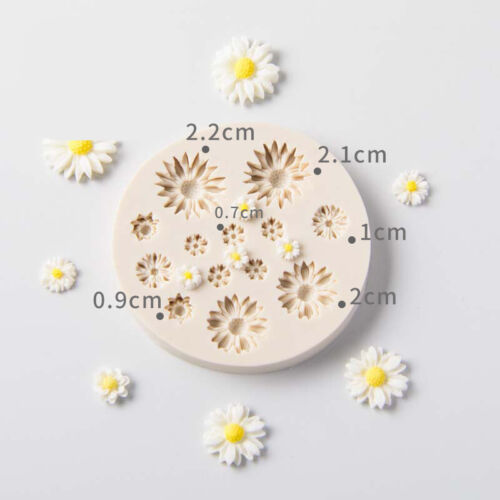 Daisy Silicone Cake Decor Mould Fondant Sugarcraft Chocolate Baking Resin Mold