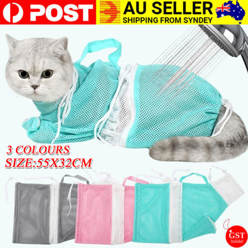 Cat Supplies Washing Bags for Pet Bathing Nail Trimm Mesh Cat Grooming Bath Bag