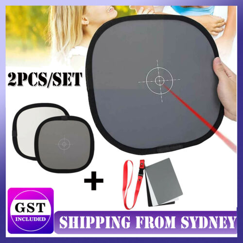 1Set White Balance Card 18% Grey/White/Black Exposure Digital Focusing Screen AU