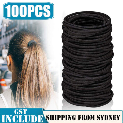 100PCS HairBands Ties Hair Elastic Scrunchies Women Girls Accessories bands AUS - Lets Party