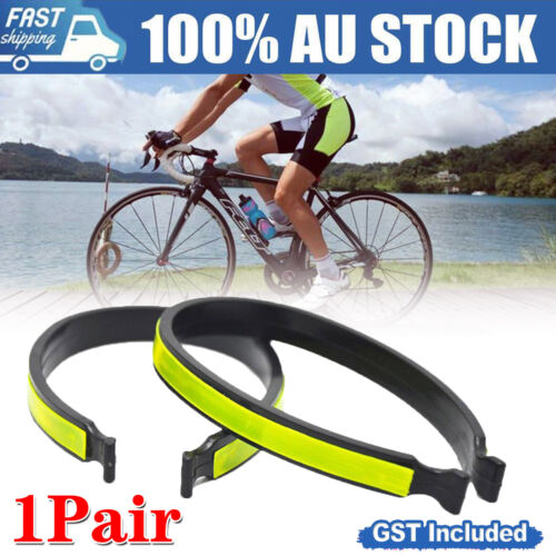 NEW Pair Clips Silverline Trouser Cycling Bicycle Bike Reflective