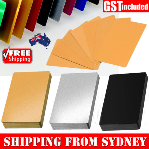 Metal Marking Blank Business ID Cards Name Cards Aluminum Alloy