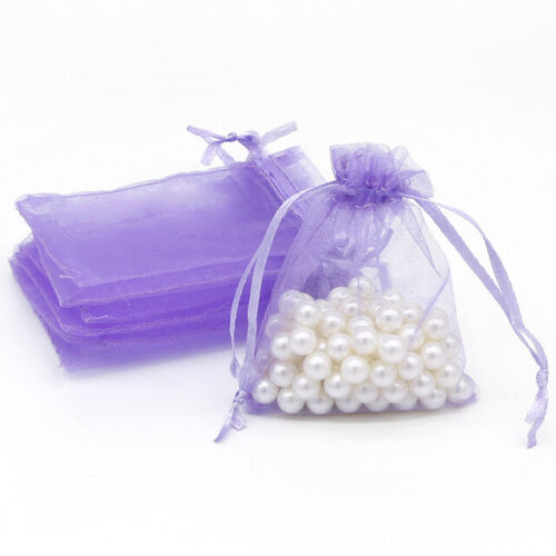 10-100pcs Organza Bag Sheer Bags Candy Packaging Jewellery Gift Wedding Pouch AU - Lets Party