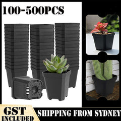 100-500x Plastic Plant Flower Pots Nursery Seedlings Garden Plant Pot Container