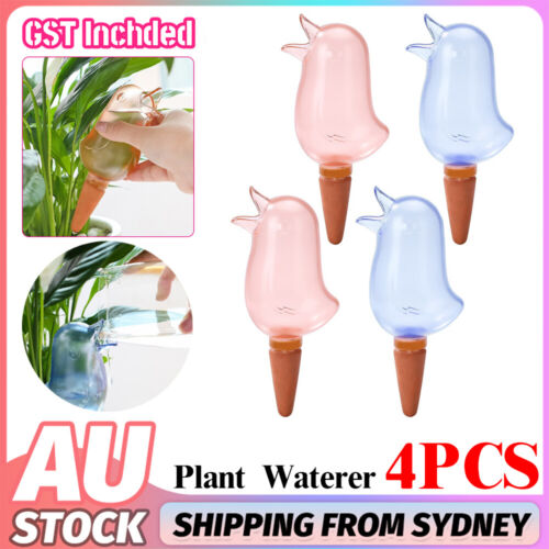 4PCS Plant Self Watering Spikes Pot Drip Irrigation Garden Tool Plant Waterer AU