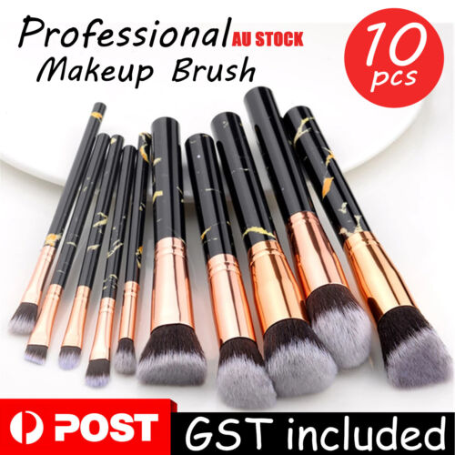 Professional Makeup Brush Set Foundation Blusher Cosmetic Make-up Brushes 10pcs