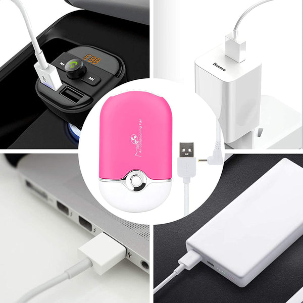 Handheld Mini Cooling Fan Air Conditioner Dryer Portable USB Rechargeable Cooler - Lets Party