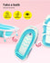 Baby Bath Tub Infant Toddlers Foldable Bathtub Folding Safety Bathing Shower GN - Lets Party