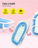 Baby Bath Tub Infant Toddlers Foldable Bathtub Folding Safety Bathing ShowerBlue - Lets Party
