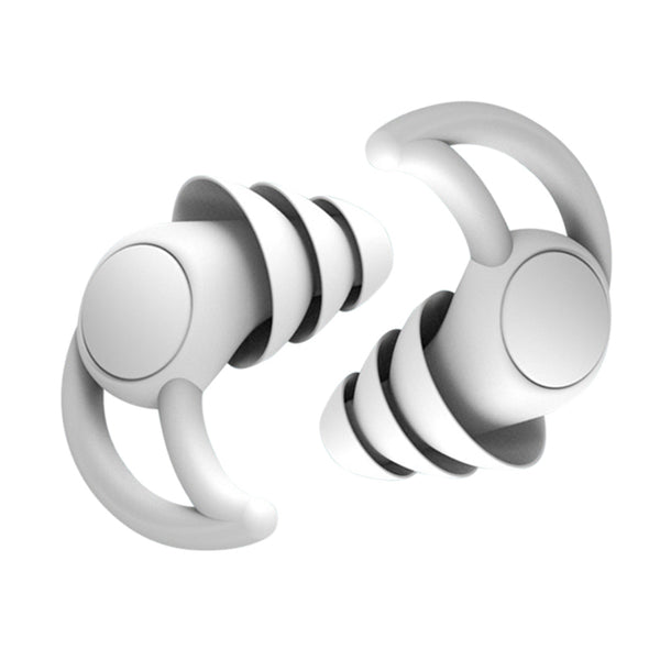 Ultra Soft Silicone Ear Plug Noise Reduction Flexible Reusable Study Sleep Plugs