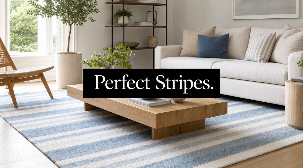 Find Your Perfect Blue and White Striped Carpet