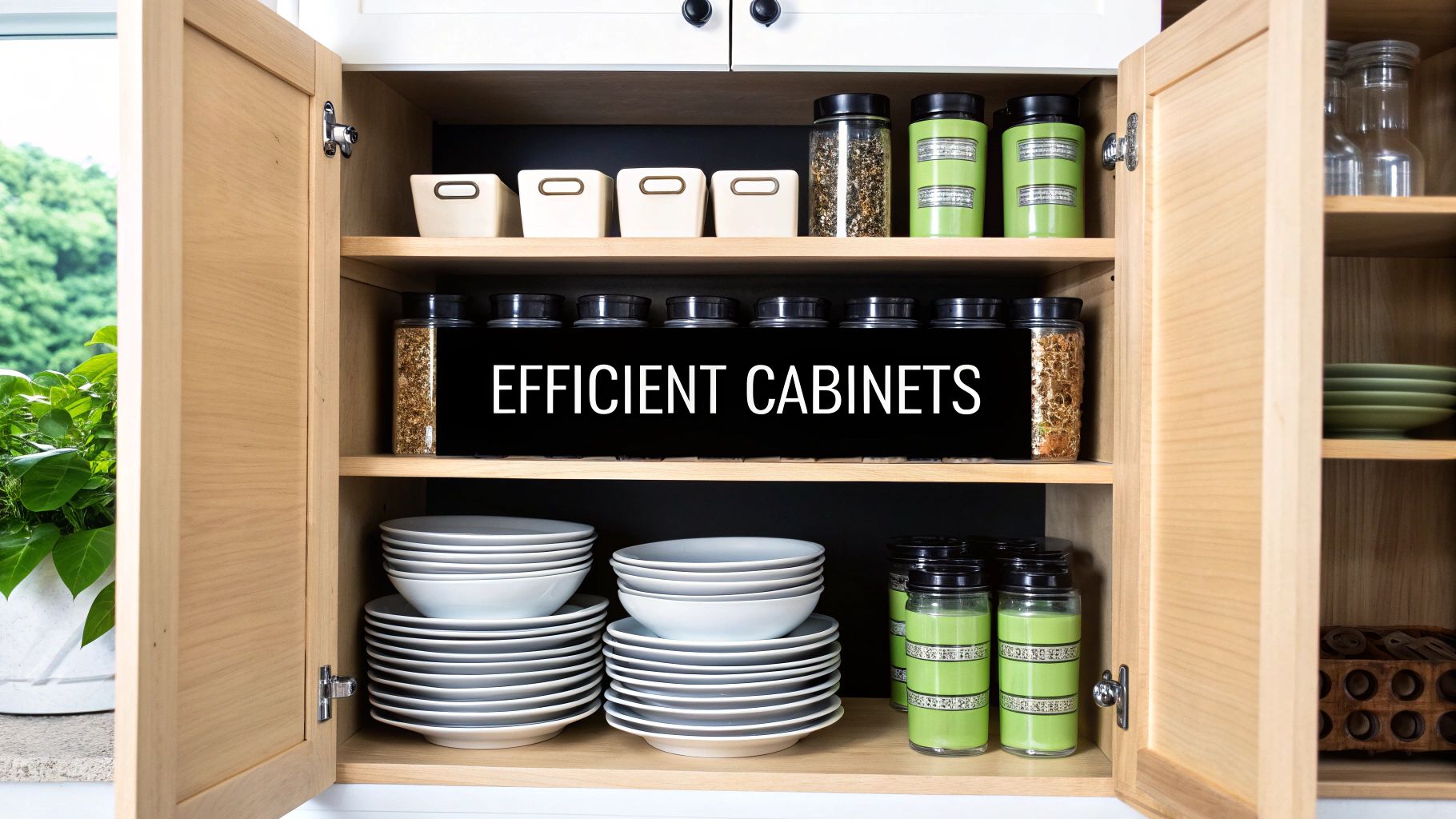 how to organize kitchen cabinets for maximum efficiency
