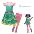 Girls Unicorn Academy Dress Pants Costume Set Cosplay Book Week Party Halloween