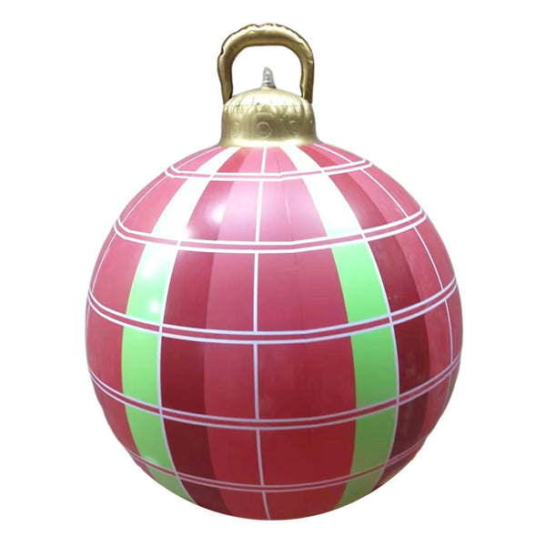 60cm Christmas Inflatable Ball PVC Xmas Tree Baubles Outdoor Party Home Decor