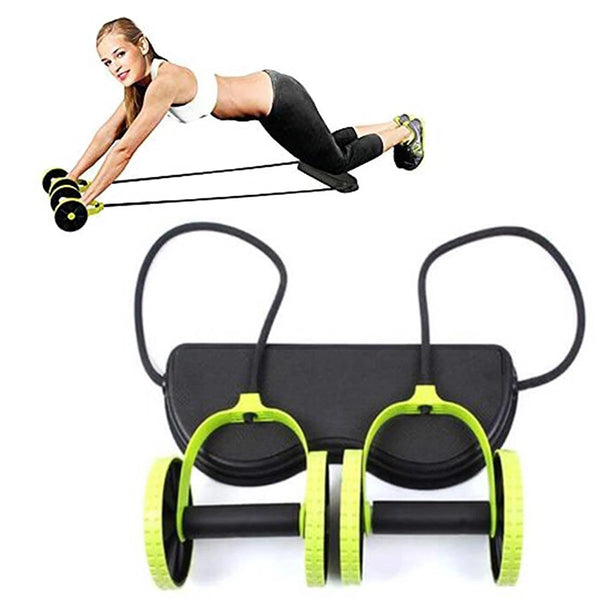 Home Gym Abs Exercise Fitness Abdominal Workout Wheel Roller Machine E
