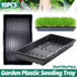 10pcs Garden Black Plastic Rectangle Plant Seedling Propagation Seedin