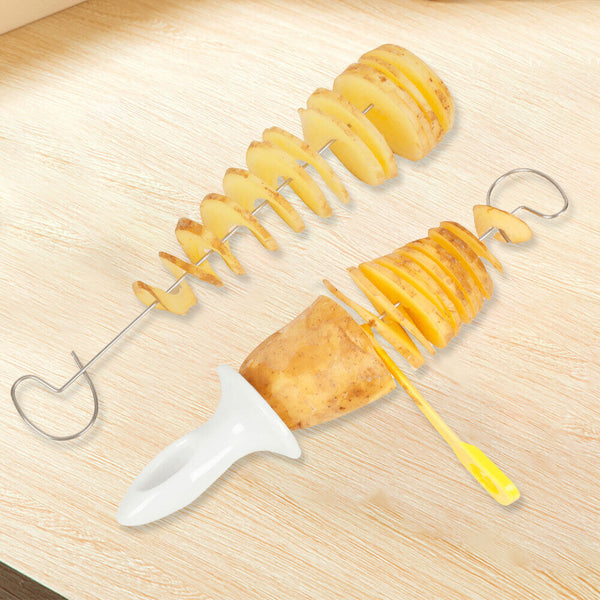 Potato -Twister Tornado Slicer Spiral Chips Maker Manual Vegetable Cut