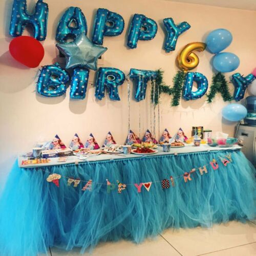 Table Skirt Cover Tulle Tutu Table Cloth for Birthday Wedding Festive