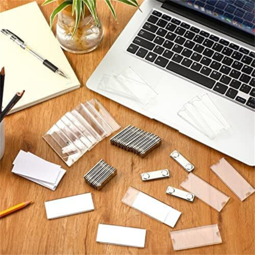 20pcs Strong Magnetic Business Name Tag Acrylic Badge-Magnetic Name Ta