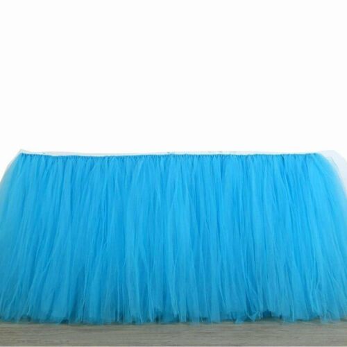 Table Skirt Cover Tulle Tutu Table Cloth for Birthday Wedding Festive