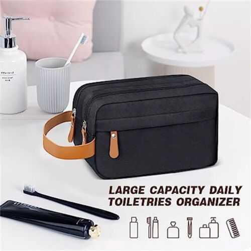 2PCS Toiletry Bag Travel Wash Case Shower Bathroom Cosmetic Storage Wa