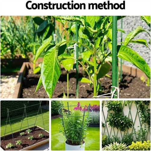 60CM Green Fingers Garden Stakes Metal Plant Support Stake T