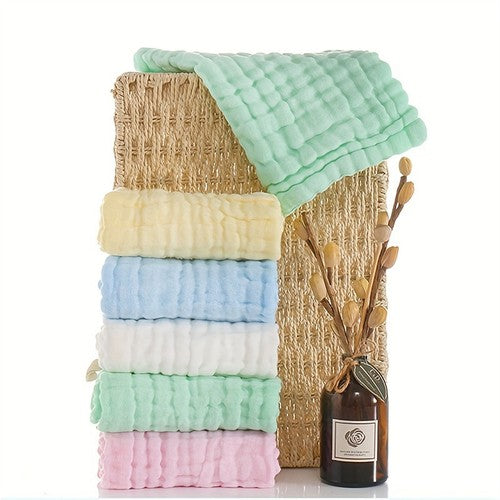Six-Layers Baby Face Wash Towel Bubble Square Towel Bib Towel