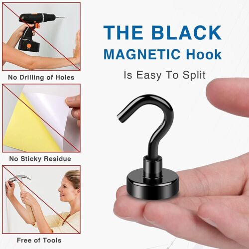 Magnetic Hooks 45kg Strong Magnets Hook for Home Kitchen Trav