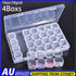 4PCS 28 Grid Storage Boxes Plastic Jewelry Organizer Container Cases B
