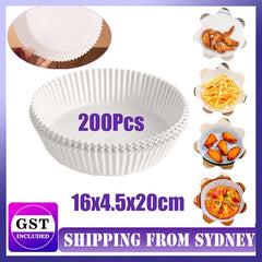 200PCS Air Fryer Disposable Paper Liner Non-Stick Pan Parchment Baking