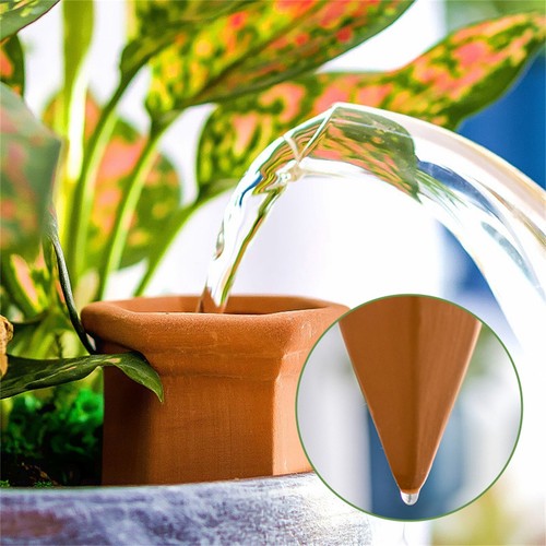 Terracotta Auto Plant Self Watering Spikes Water Drip Irrigati
