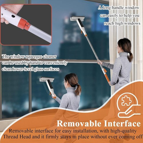Long Handle Spray Window Cleaner Squeegee for Window Cleaning Spray To