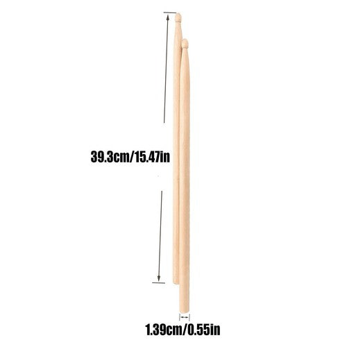 7A Maple Wood Lightweight Endearing Music Oval Tip Drumsticks Dr