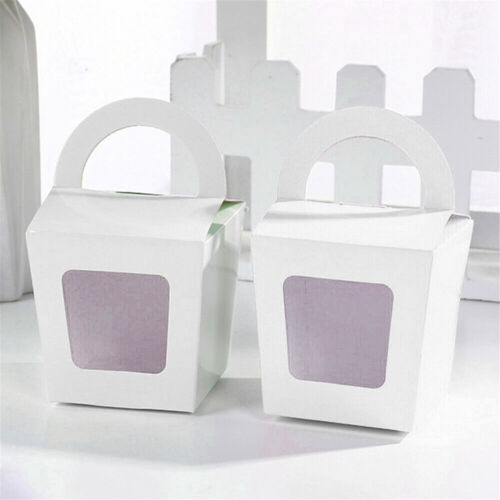Cupcake Boxes White Single Cupcake Boxes,Cake Box with Clear Window