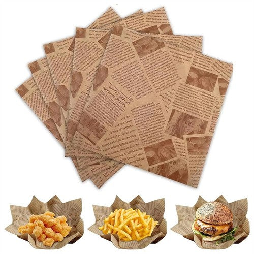 30x30cm Oil Absorbing Paper Food Frying Grease-Proof Wrapper Wrapper S