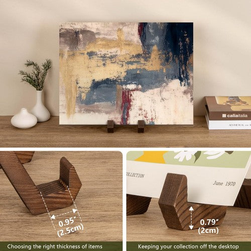 Easel Picture Frame Photo Stand Wooden Display Stand Home Decor Pl
