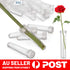 100Pcs Plant Flower Tubes Plastic Nutrition Water Tube Vials Cap Decor
