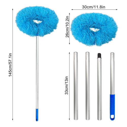 1PC Ceiling Fan Cleaner Duster with Extension Pole Reusable Microfiber