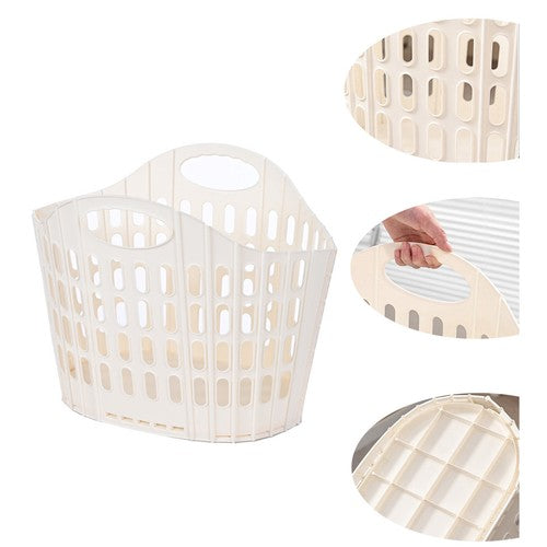 Large Foldable Handheld Dirty Clothes Basket Wall Mounted for Bathroom