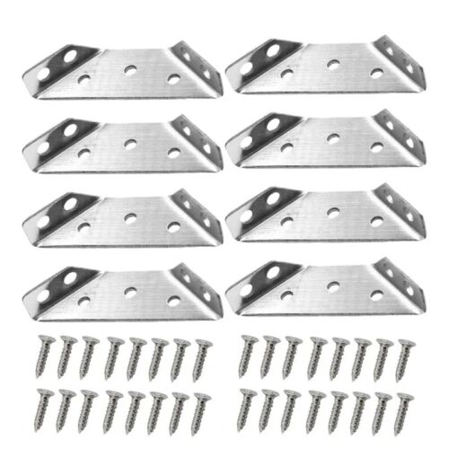 50PCS Universal Furniture Corner Connector Stainless Steel Angle Corne