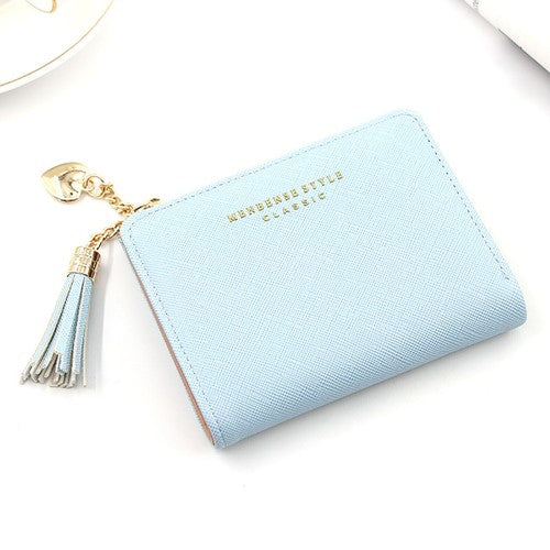 Wallet Multi Purpose Zipper Folded Purses Coins Pouches Multi-card Pos