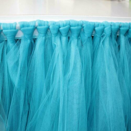 Table Skirt Cover Tulle Tutu Table Cloth for Birthday Wedding Festive