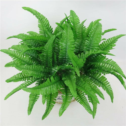10pcs Bunch 43cm Artificial Persian Leaves Fern Grass Green Plant Gard