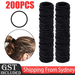 200PCS HairBands Ties Hair Elastic Scrunchies Women Girls Accessories